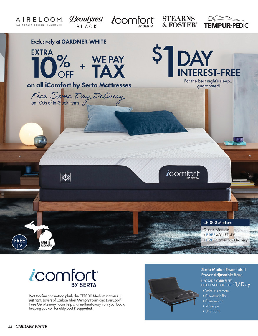 gardner white serta mattress