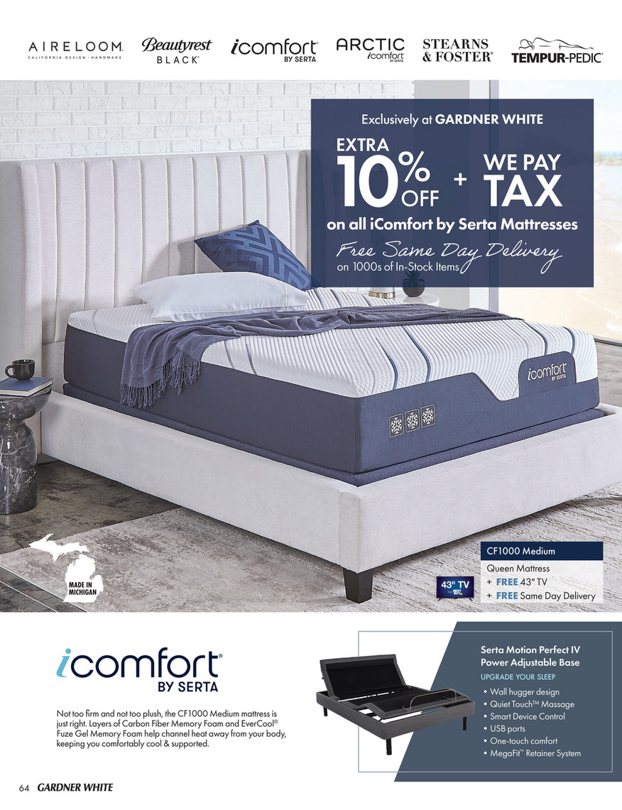 gardner white serta mattress