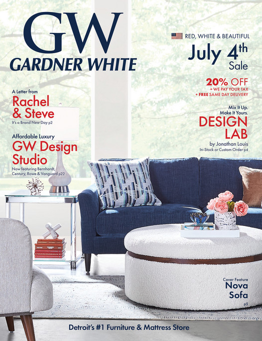 July 4th Catalog 2021 GardnerWhite Furniture & Mattress Page 1