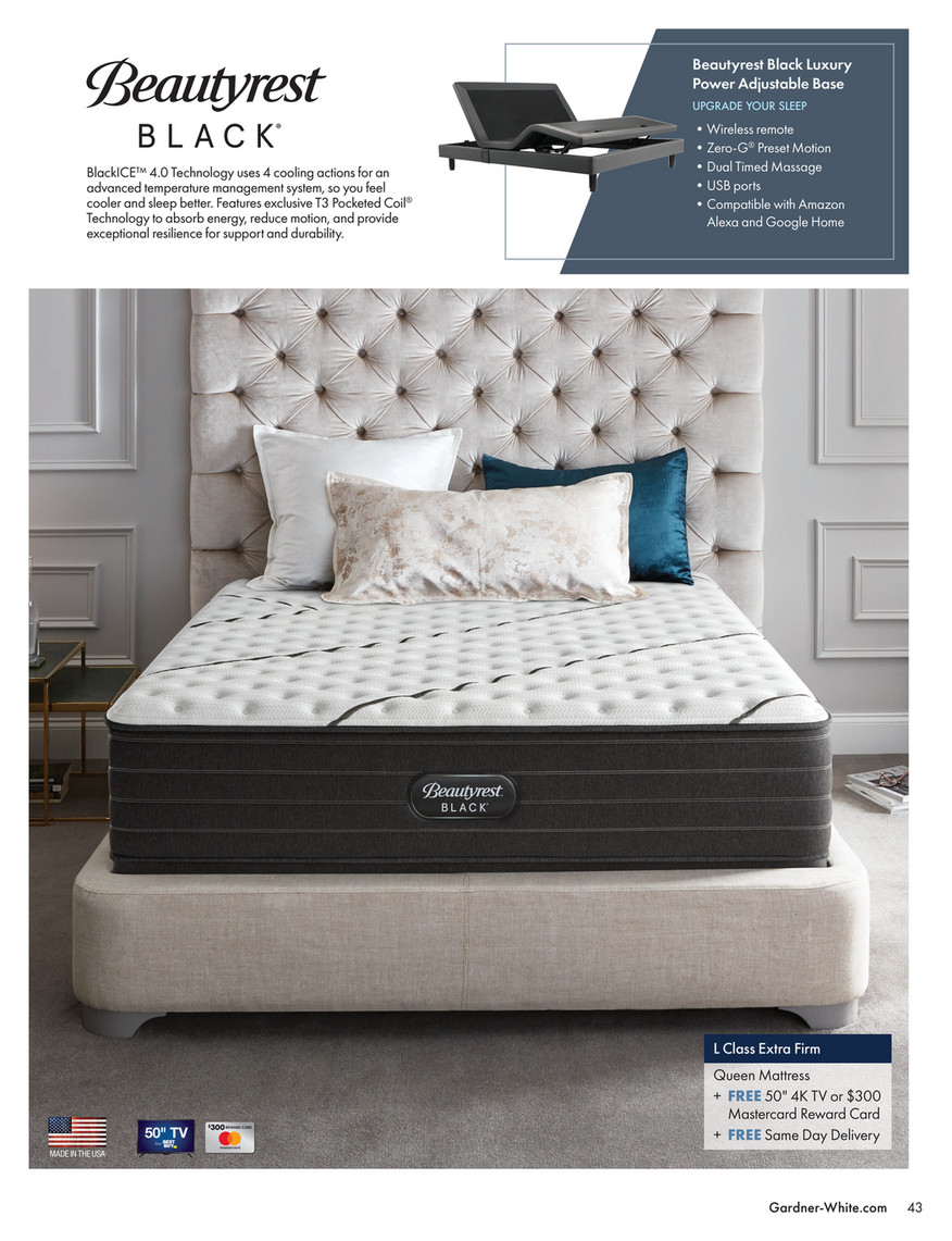 stub グレー特大　　29cm Summer 2022 Mattress Catalog | Gardner White - Serta Perfect