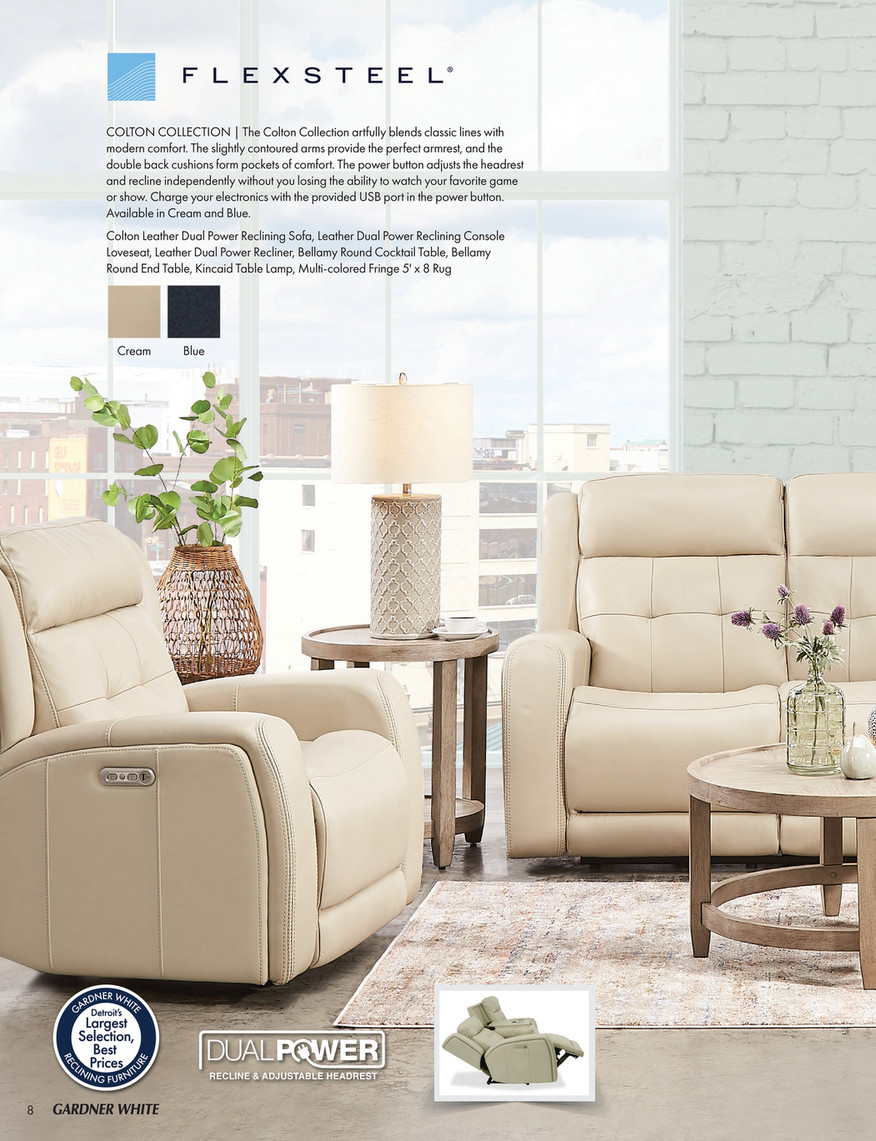 Gardner white leather deals couches