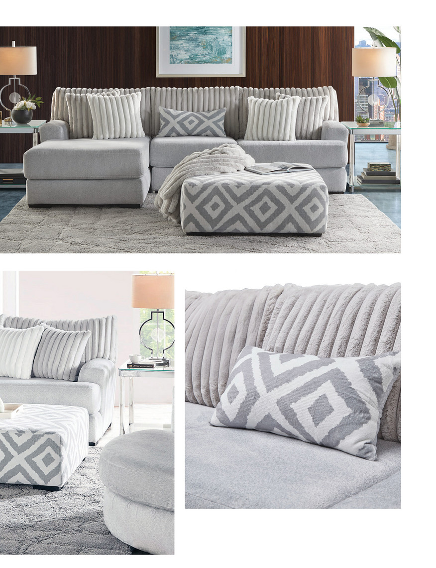 Gardner-White Furniture - Albany Lookbook - Chloe Gunmetal 2-Piece