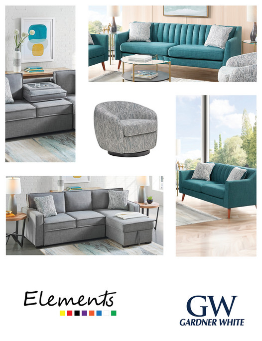 GardnerWhite Furniture Elements Lookbook Page 1